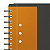 Oxford Cahier à spirale International Meetingbook A5 14,8 x 21 cm - 80g - Perforé - Petits carreaux 5x5 - 160 pages - 7