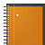 Oxford Cahier à spirale Notebook 23 x 29,7 cm - 80g - Perforé 4 trous - Petits carreaux 5x5 - 160 pages - 8