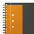Oxford Cahier à spirale Notebook A5+ 17 x 21 cm - Petits carreaux 5x5 - 160 pages 80g perforées - 8