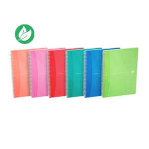 Oxford Cahier à spirale Office My Colours A4 21 x 29,7 cm - 90g - Ligné 7 mm - 180 pages Oxford Cahier à spirale Office My Colours A4 21 x 29,7 cm - 90g - Ligné 7 mm - 180 pages