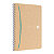 Oxford Cahier à spirale Touareg A5 14,8 x 21 cm - 90g - Papier recyclé - Petits carreaux 5x5 - 100 pages - 6