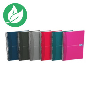 Oxford Carnet Essentials Notebook A5 à spirale 180 pages à carreaux 5 x 5 mm 90 g/m²
