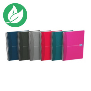 Oxford Carnet Essentials Notebook A5 à spirale 180 pages à carreaux 5 x 5 mm 90 g/m² Oxford Carnet Essentials Notebook A5 à spirale 180 pages à carreaux 5 x 5 mm 90 g/m²