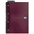OXFORD Carnet Essentials Notebook petits carreaux A5 180 pages couverture carte orange - lot de 5 - 3