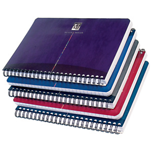 Oxford Carnet Office Essentials, A4, double spirale, couverture souple, réglure Seyès, 100 pages, couleurs assorties, compatible SCRIBZEE® Oxford Carnet Office Essentials, A4, double spirale, couverture souple, réglure Seyès, 100 pages, couleurs assorties, compatible SCRIBZEE®
