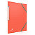 Oxford Chemise 3 rabats Bicolor Recyc+ A4 élastique couverture carte rouge - 1