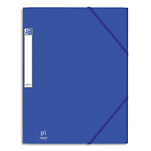 OXFORD Chemise 3 rabats et élastique EUROFOLIO PRESTIGE carte grainée 7/10e,600g.Pour format A4. Bleu OXFORD Chemise 3 rabats et élastique EUROFOLIO PRESTIGE carte grainée 7/10e,600g.Pour format A4. Bleu