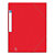 OXFORD Chemise 3 rabats et élastique EUROFOLIO PRESTIGE carte grainée 7/10e,600g.Pour format A4. Rouge - 1