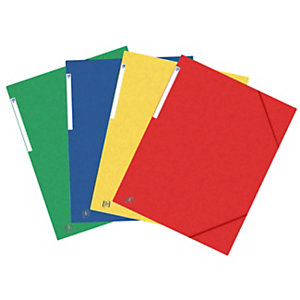 Lot de 10 - Oxford Chemise 3 rabats Top File + A3 élastique couverture carte couleurs assorties