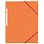 Oxford Chemise 3 rabats Top File + A4 élastique couverture carte - Couleurs assorties - 6