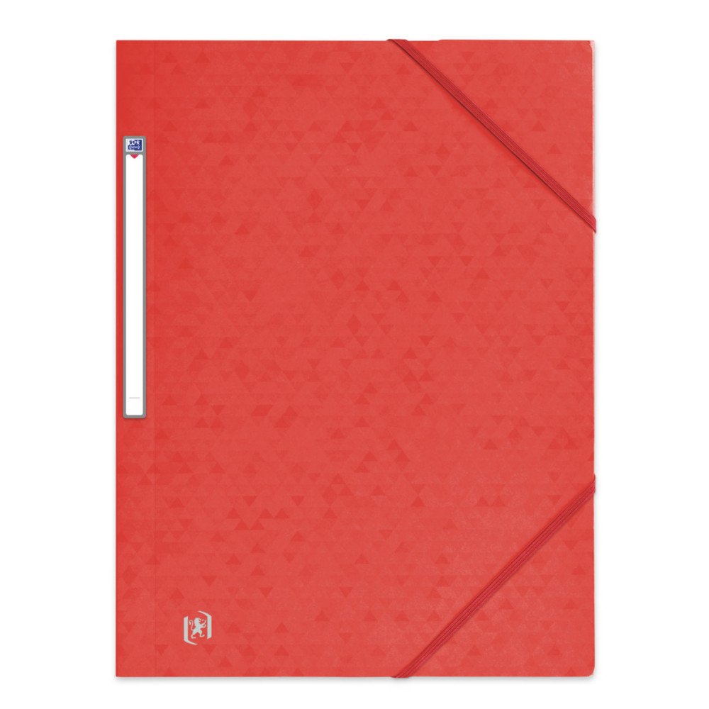 Lot de 10 - Oxford Chemise 3 rabats Top File + A4 élastique couverture carte rouge