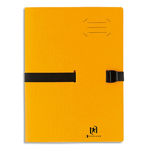 OXFORD Chemise à sangle BICOLOR, fermeture Clip'n go, en carte souple 5/10e, 390g. Coloris Orange OXFORD Chemise à sangle BICOLOR, fermeture Clip'n go, en carte souple 5/10e, 390g. Coloris Orange