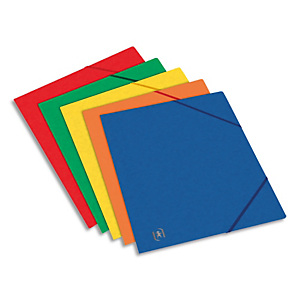 OXFORD Chemises 3 rabats à élastiques Top File en carte lustrée 5/10e,390g. Format 17x22cm. Assortis OXFORD Chemises 3 rabats à élastiques Top File en carte lustrée 5/10e,390g. Format 17x22cm. Assortis
