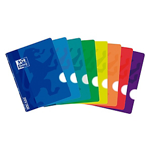 Oxford Classic OpenFlex Cuaderno grapado, A4, liso, 48 hojas, cubierta de polipropileno, colores surtidos Oxford Classic OpenFlex Cuaderno grapado, A4, liso, 48 hojas, cubierta de polipropileno, colores surtidos