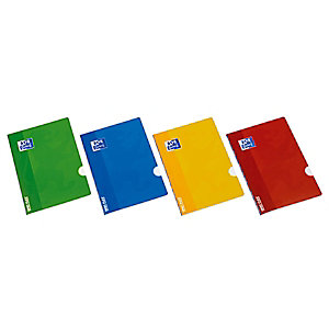 Oxford Classic OpenFlex Cuaderno grapado, A5, liso, 48 hojas, cubierta de polipropileno, colores surtidos