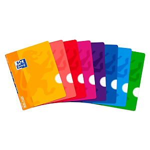 Oxford Classic OpenFlex Cuaderno grapado, A5, rayado, 48 hojas, cubierta de polipropileno, colores surtidos Oxford Classic OpenFlex Cuaderno grapado, A5, rayado, 48 hojas, cubierta de polipropileno, colores surtidos