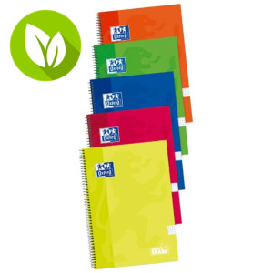 Oxford Classic White & Erase Cuaderno, Folio, cuadriculado, 80 hojas, cubierta extradura cartón, colores surtidos Oxford Classic White & Erase Cuaderno, Folio, cuadriculado, 80 hojas, cubierta extradura cartón, colores surtidos