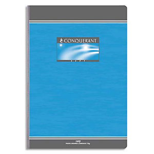 OXFORD CONQUERANT C7 Cahier reliure brochure 17x22 cm 192 pages 70g petits carreaux 5x5 NF