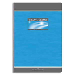 OXFORD CONQUERANT C7 Cahier reliure brochure grand format 21x29,7cm 192 pages 70g petits carreaux 5x5 OXFORD CONQUERANT C7 Cahier reliure brochure grand format 21x29,7cm 192 pages 70g petits carreaux 5x5