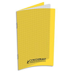 OXFORD CONQUERANT C9 Carnet 90g, 11x17, 96 pages petits carreaux 5x5, agrafé, couverture polypro Jaune OXFORD CONQUERANT C9 Carnet 90g, 11x17, 96 pages petits carreaux 5x5, agrafé, couverture polypro Jaune