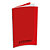 OXFORD CONQUERANT C9 Carnet 90g, 9x14, 96 pages quadrillées 5x5, agrafé, couverture polypro Rouge - 1