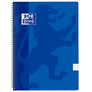 Oxford Cuaderno, A4, cuadriculado, 80 hojas, cubierta extradura cartón plastificado, azul Oxford Cuaderno, A4, cuadriculado, 80 hojas, cubierta extradura cartón plastificado, azul