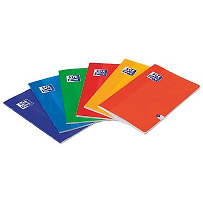 Oxford Cuaderno-libreta 48 hojas cuadriculado 4x4 colores surtidos  Formato A4