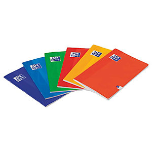 Oxford Cuaderno-libreta 48 hojas cuadriculado 4x4 colores surtidos Formato A5