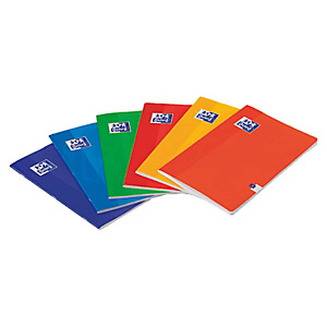 Oxford Cuaderno-libreta, A5, rayado horizontal, 48 hojas, cubierta cartón plastificado, colores surtidos Oxford Cuaderno-libreta, A5, rayado horizontal, 48 hojas, cubierta cartón plastificado, colores surtidos