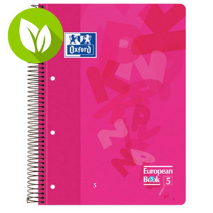 Oxford European Book 4 Cuaderno, A4, cuadriculado, 80 hojas + 40 gratis, cubierta polipropileno, colores surtidos Oxford European Book 4 Cuaderno, A4, cuadriculado, 80 hojas + 40 gratis, cubierta polipropileno, colores surtidos