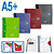 Oxford European Book 4 Cuaderno, A5+, cuadriculado, 100 hojas, cubierta dura cartón, colores surtidos - 1
