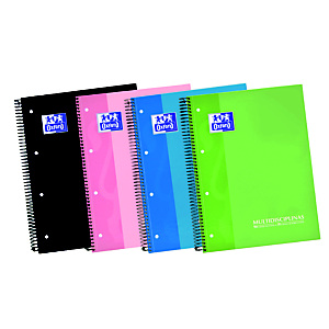 Oxford European Book 5 Cuaderno A4+, rayado horizontal, 120 hojas, cubierta extradura cartón plastificado, colores surtidos