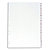 OXFORD Intercalaire alphabétique 26 positions en PVC 19/100e. Format A4. Coloris Blanc - 1