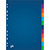OXFORD Intercalaire Color Life, 12 positions en polypropylène translucide 3/10e. Format A4. Assortis - 1