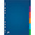 OXFORD Intercalaire Color Life, 6 positions en polypropylène translucide 3/10e. Format A4. Assortis - 1