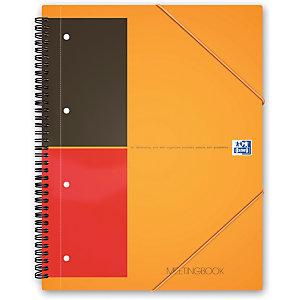 Oxford International Meetingbook, Blocco a spirale doppia A4+, 80 fogli/160 pagine a righe, 80 g/m²