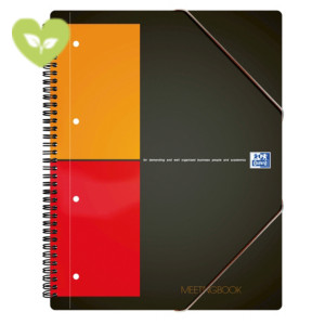 OXFORD International Meetingbook Blocco a spirale doppia A4+, 80 fogli a quadretti 5 mm, Compatibile con SCRIBZEE®, Copertina in polipropilene OXFORD International Meetingbook Blocco a spirale doppia A4+, 80 fogli a quadretti 5 mm, Compatibile con SCRIBZEE®, Copertina in polipropilene