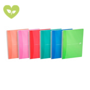 Oxford My Colours Blocco a doppia spirale A4, 90 fogli/180 pagine a quadretti 5x5 mm, 90 g/m², Compatibile con SCRIBZEE® (confezione 5 pezzi) Oxford My Colours Blocco a doppia spirale A4, 90 fogli/180 pagine a quadretti 5x5 mm, 90 g/m², Compatibile con SCRIBZEE® (confezione 5 pezzi)