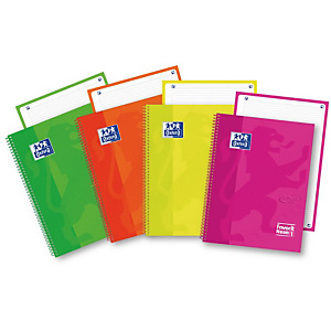 Oxford Neon 1 Blocco spiralato A4+, 160 pagine a 1 rigo, Compatibile con Scribzee®, Copertina finitura touch, Arancio Oxford Neon 1 Blocco spiralato A4+, 160 pagine a 1 rigo, Compatibile con Scribzee®, Copertina finitura touch, Arancio