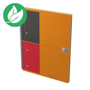 Oxford Notebook Connect Cahier spirale A4+ 23 x 29,5 cm perforé 4 trous ligné 6 mm 160 pages - compatible SCRIBZEE Oxford Notebook Connect Cahier spirale A4+ 23 x 29,5 cm perforé 4 trous ligné 6 mm 160 pages - compatible SCRIBZEE