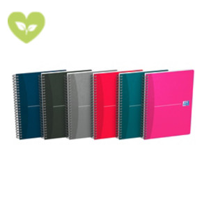 Oxford Office Essentials Blocco a spirale doppia A5, 90 fogli/180 pagine a quadretti 5x5 mm, 90 g/m² Oxford Office Essentials Blocco a spirale doppia A5, 90 fogli/180 pagine a quadretti 5x5 mm, 90 g/m²