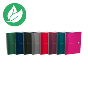 Oxford Office Essentials, cahier à double spirale A4, couverture souple, 100 pages, quadrillé, compatible SCRIBZEE Oxford Office Essentials, cahier à double spirale A4, couverture souple, 100 pages, quadrillé, compatible SCRIBZEE