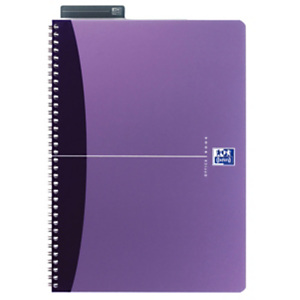 Oxford Office Essentials, cahier à double spirale A4, couverture souple, 100 pages, quadrillé, compatible SCRIBZEE® <BR> Oxford Office Essentials, cahier à double spirale A4, couverture souple, 100 pages, quadrillé, compatible SCRIBZEE® <BR>