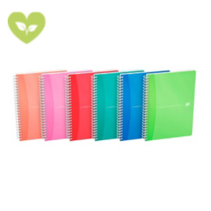 Oxford Office My Colours Blocco a doppia spirale A5, 180 pagine a quadretti, Copertina in PPL, Colori assortiti, Compatibile con SCRIBZEE® Oxford Office My Colours Blocco a doppia spirale A5, 180 pagine a quadretti, Copertina in PPL, Colori assortiti, Compatibile con SCRIBZEE®