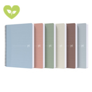OXFORD Office My Rec’Up Blocco a spirale doppia A4, 90 fogli a quadretti 5 mm, Compatibile con App Scribzee®, 100% riciclato OXFORD Office My Rec’Up Blocco a spirale doppia A4, 90 fogli a quadretti 5 mm, Compatibile con App Scribzee®, 100% riciclato
