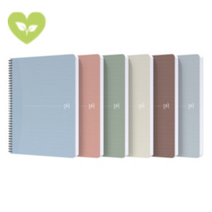 OXFORD Office My Rec’Up Blocco a spirale doppia A5, 90 fogli 1 rigo, Compatibile con App Scribzee®, 100% riciclato OXFORD Office My Rec’Up Blocco a spirale doppia A5, 90 fogli 1 rigo, Compatibile con App Scribzee®, 100% riciclato