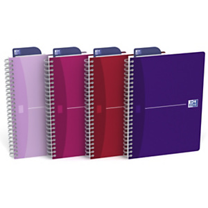 Oxford Office My Style, Blocco a doppia spirale A5, 180 pagine a quadretti, Copertina in cartoncino morbido, Colori assortiti, Compatibile con SCRIBZEE® Oxford Office My Style, Blocco a doppia spirale A5, 180 pagine a quadretti, Copertina in cartoncino morbido, Colori assortiti, Compatibile con SCRIBZEE®