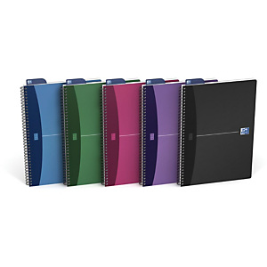 Oxford Office Urban Mix, Blocco note a doppia spirale, A4, A righe, 90 g/m², 90 fogli/180 pagine, Compatibile con SCRIBZEE® Oxford Office Urban Mix, Blocco note a doppia spirale, A4, A righe, 90 g/m², 90 fogli/180 pagine, Compatibile con SCRIBZEE®
