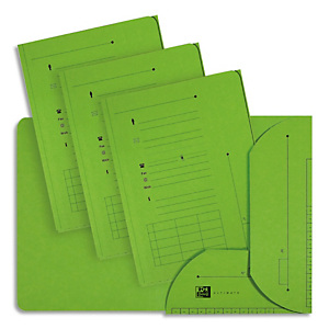 OXFORD Paquet de 25 chemises HV ULTIMATE 2 rabats. En kraft 240g. Pour format A4. Coloris vert vif OXFORD Paquet de 25 chemises HV ULTIMATE 2 rabats. En kraft 240g. Pour format A4. Coloris vert vif