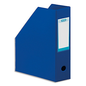 OXFORD Porte-revues en PVC soudé, dos de 10 cm 32x24cm, livré à plat. Coloris Bleu foncé OXFORD Porte-revues en PVC soudé, dos de 10 cm 32x24cm, livré à plat. Coloris Bleu foncé